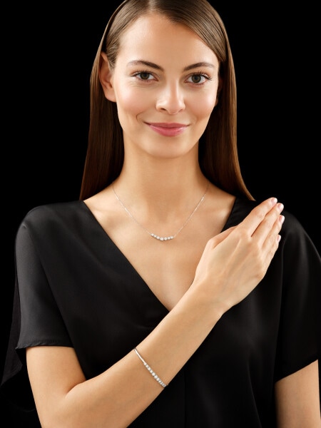Náhrdelník z bílého zlata s brilianty - 0,49 ct - ryzost 585