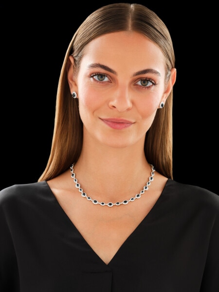 14 K Rhodium-Plated Yellow Gold Collar Necklace - fineness 14 K