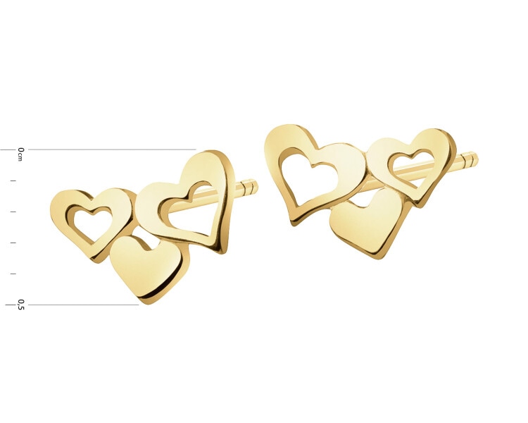 8 K Yellow Gold Earrings