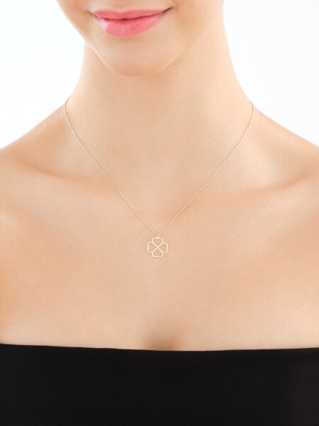 Złoty naszyjnik - koniczyna