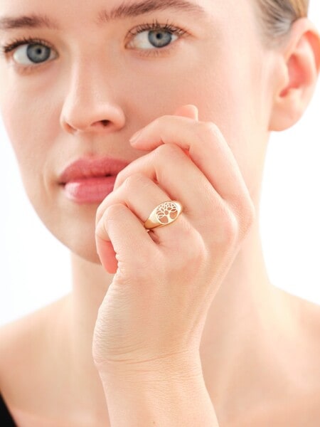 8 K Yellow Gold Signet Ring