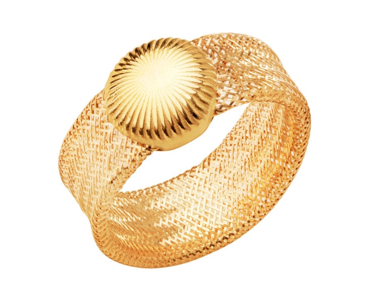 Złoty pierścionek elastyczny