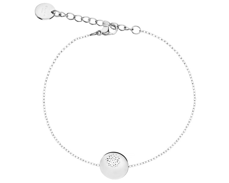 Stainless Steel Bracelet with Crystal