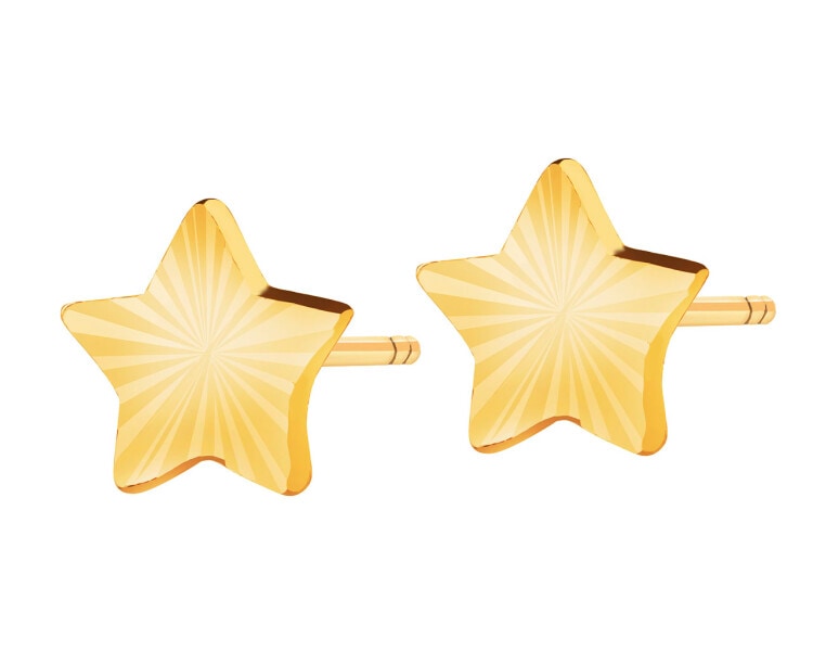 Zlaté náušnice - hvězdy