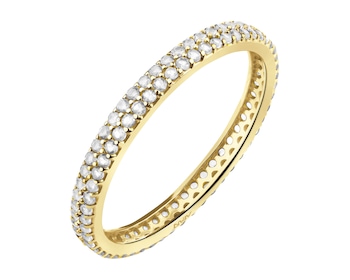 8 K Yellow Gold Eternity with Cubic Zirconia