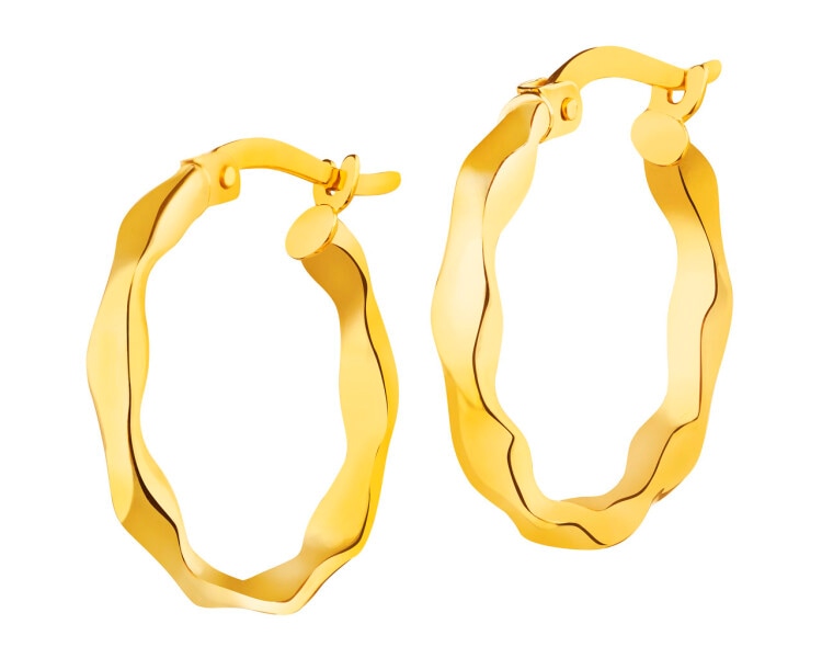8 K Yellow Gold Hoop Earring