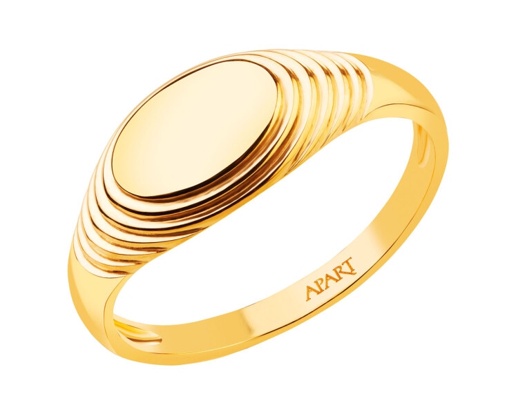 8 K Yellow Gold Signet Ring
