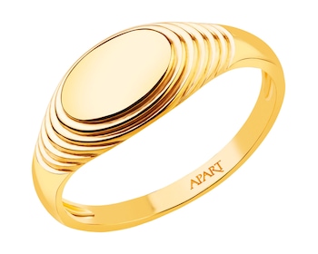 8 K Yellow Gold Signet Ring