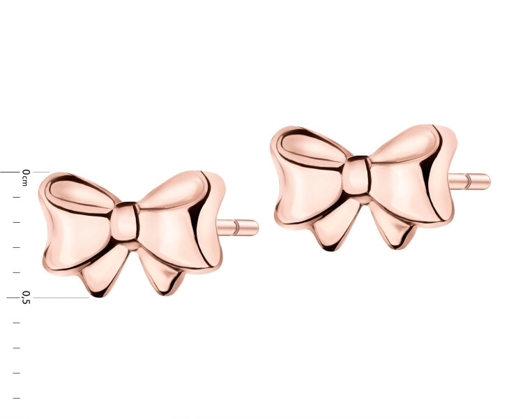 14 K Pink Gold Earrings