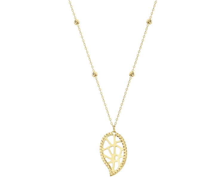 9 K Yellow Gold Necklace 