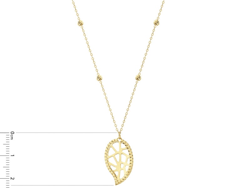 9 K Yellow Gold Necklace 