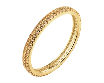 Zlatý prsten se zirkony - Eternity