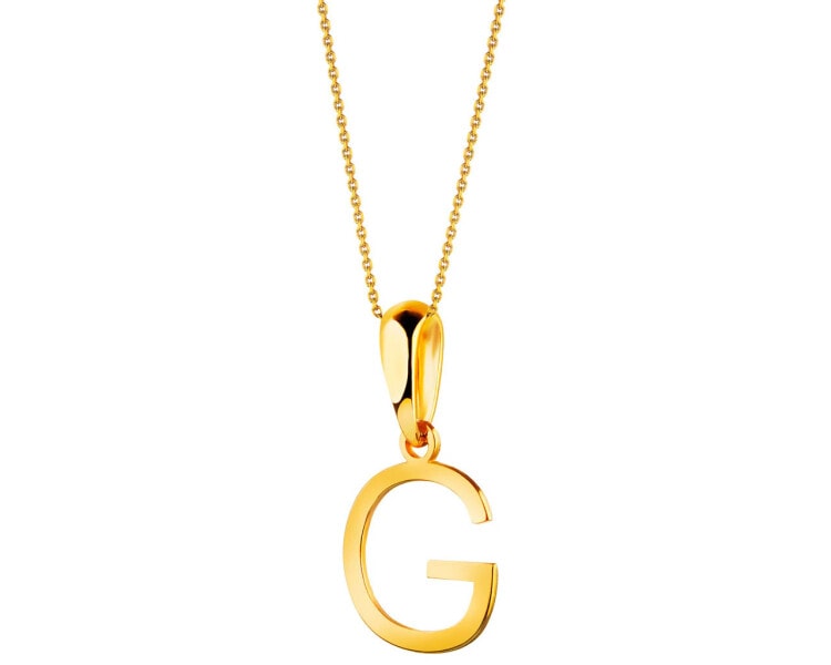 Zlatý přívěsek - písmeno G