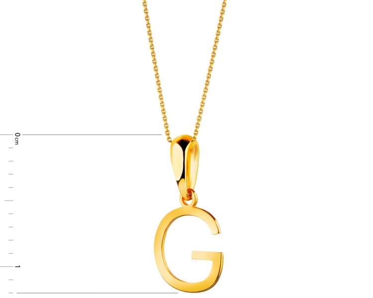 Zlatý přívěsek - písmeno G