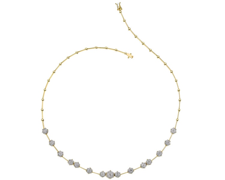 585  Necklace with Diamonds - 2,00 ct - fineness 585