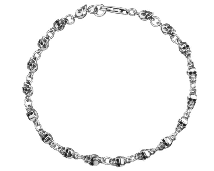 Oxidized Silver Bracelet 