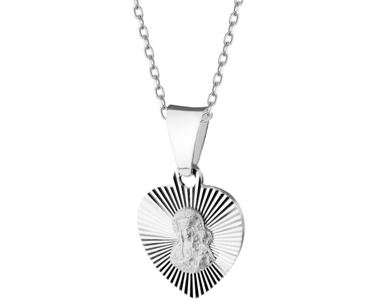 Rhodium Plated Silver Pendant 