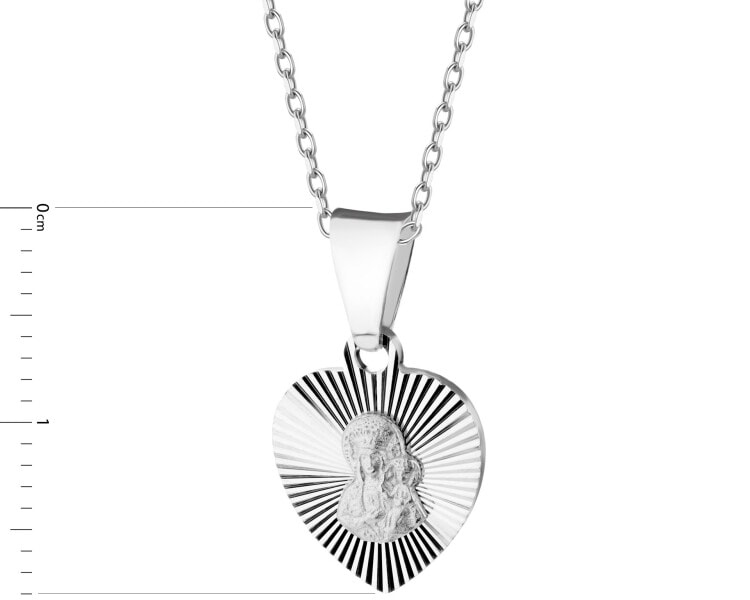 Rhodium Plated Silver Pendant 