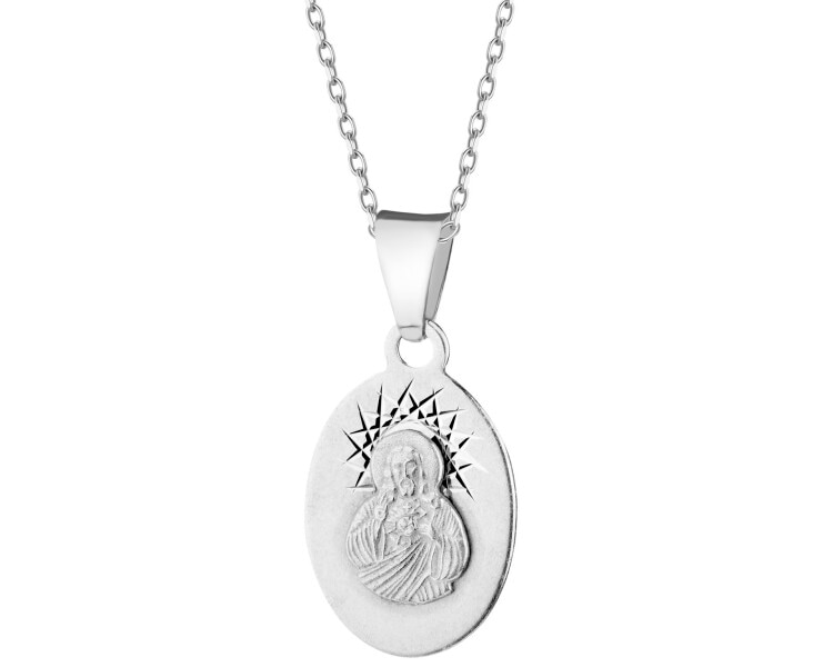 Rhodium Plated Silver Pendant 