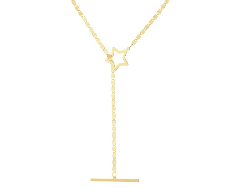 9 K Yellow Gold Necklace 