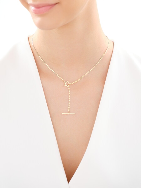 9 K Yellow Gold Necklace 