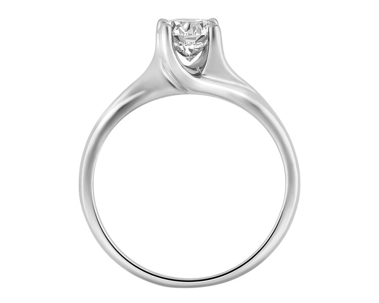 Prsten z bílého zlata s briliantem SI1/H 0,70 ct - ryzost 750
