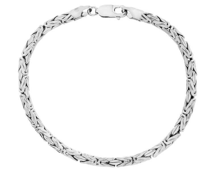 Rhodium Plated Silver Bracelet 