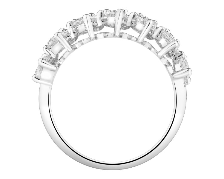 Prsten z bílého zlata s diamanty 2,51 ct - ryzost 750