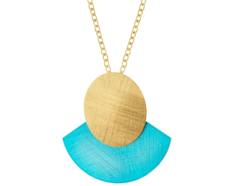 Gold-Plated Bronze, Gold-Plated Silver Necklace 