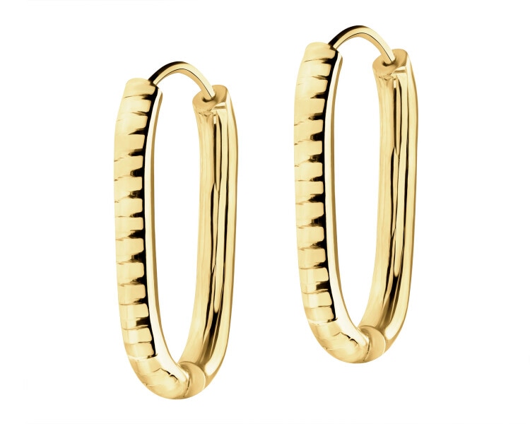 14 K Yellow Gold Earrings 