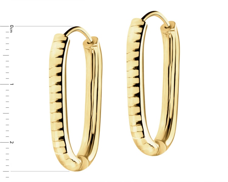 14 K Yellow Gold Earrings 