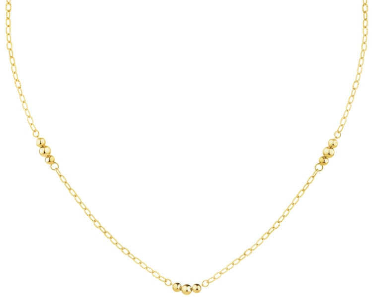 9 K Yellow Gold Necklace 