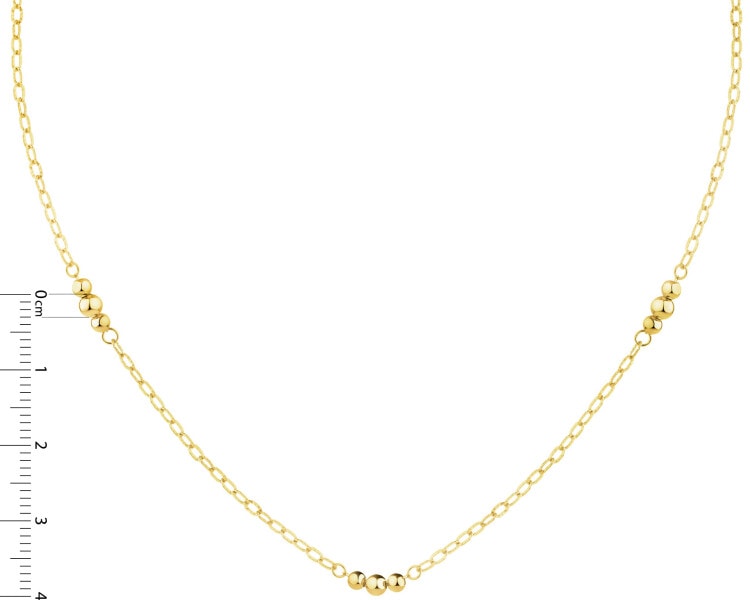 9 K Yellow Gold Necklace 