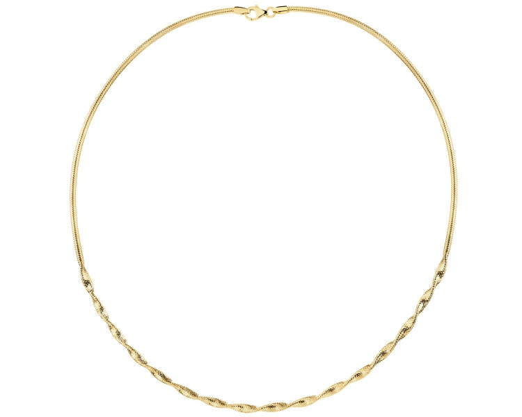 9 K Yellow Gold Necklace 