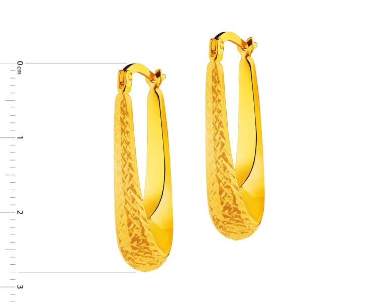 9 K Yellow Gold Earrings