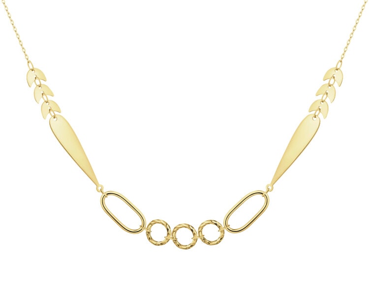 Gold necklace, anklet