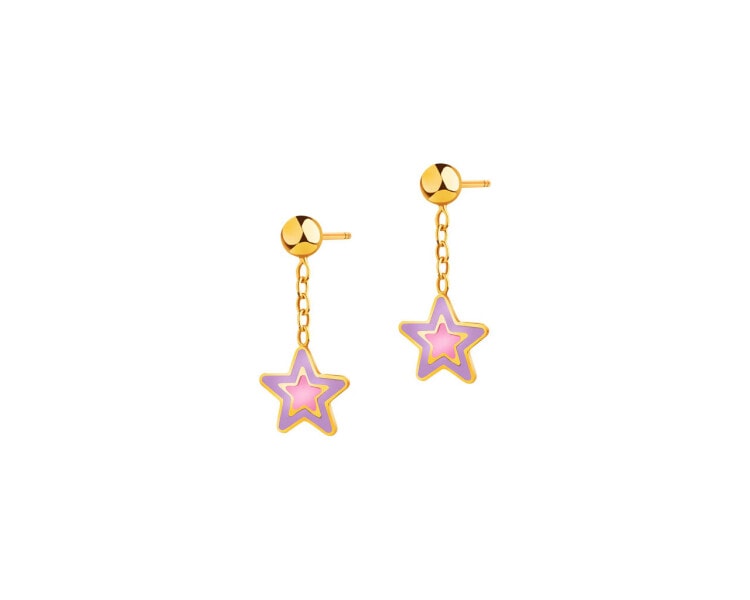 8 K Yellow Gold Earrings