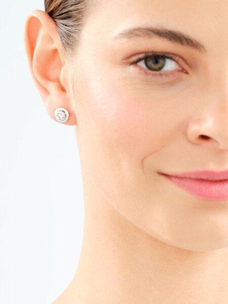 Kolczyki z białego złota z brylantami - 0,31 ct - próba 585