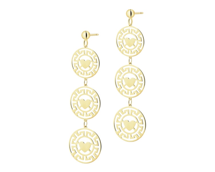 9 K Yellow Gold Dangling Earring