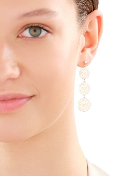 9 K Yellow Gold Dangling Earring