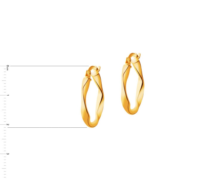 9 K Yellow Gold Hoop Earring 