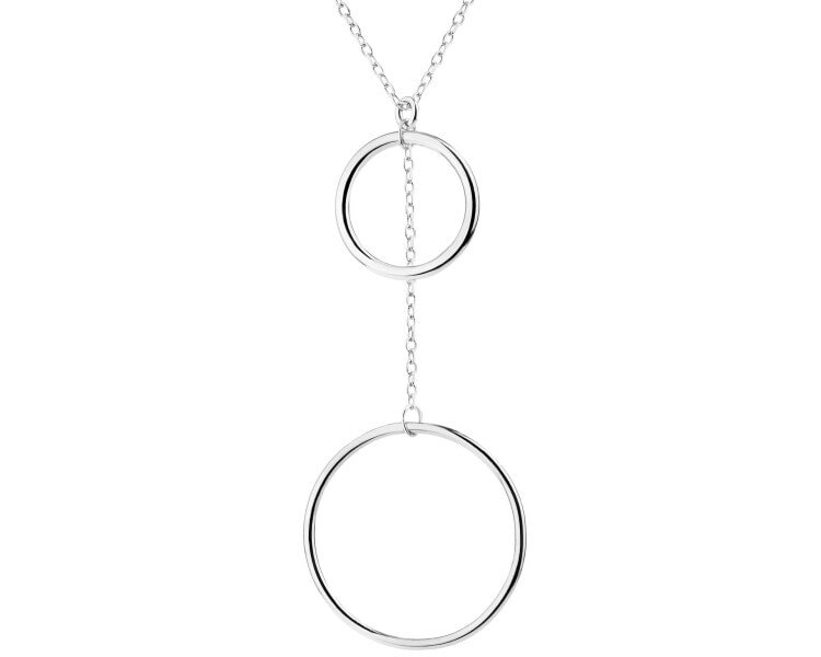 Rhodium Plated Silver Necklace