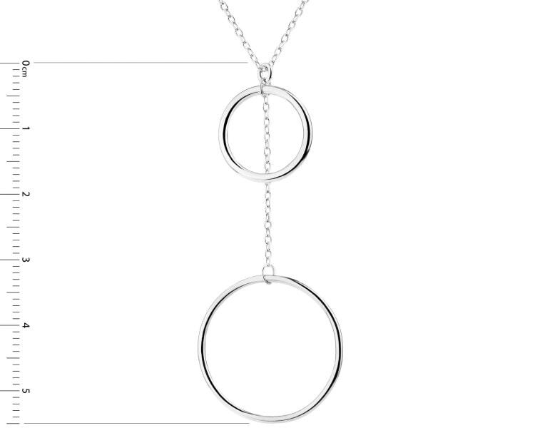 Rhodium Plated Silver Necklace