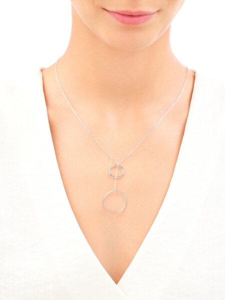 Rhodium Plated Silver Necklace