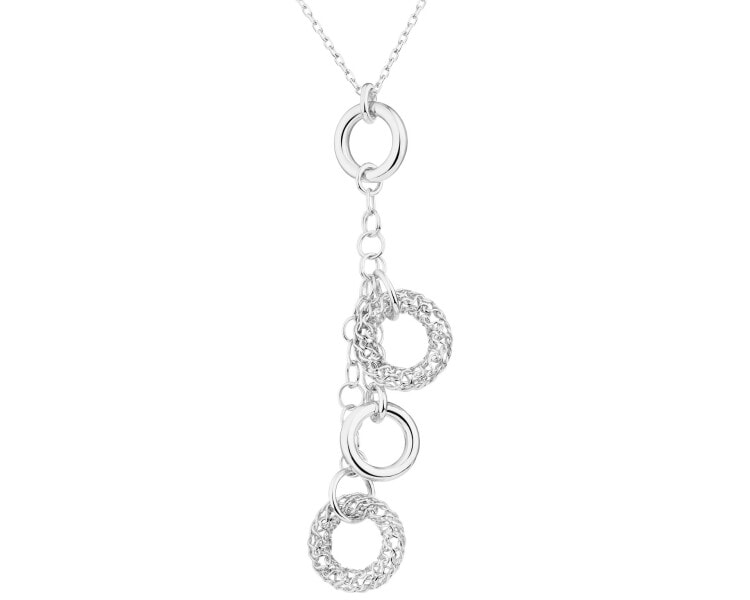 Rhodium Plated Silver Necklace