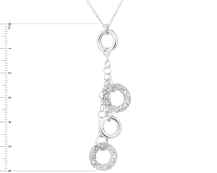 Rhodium Plated Silver Necklace