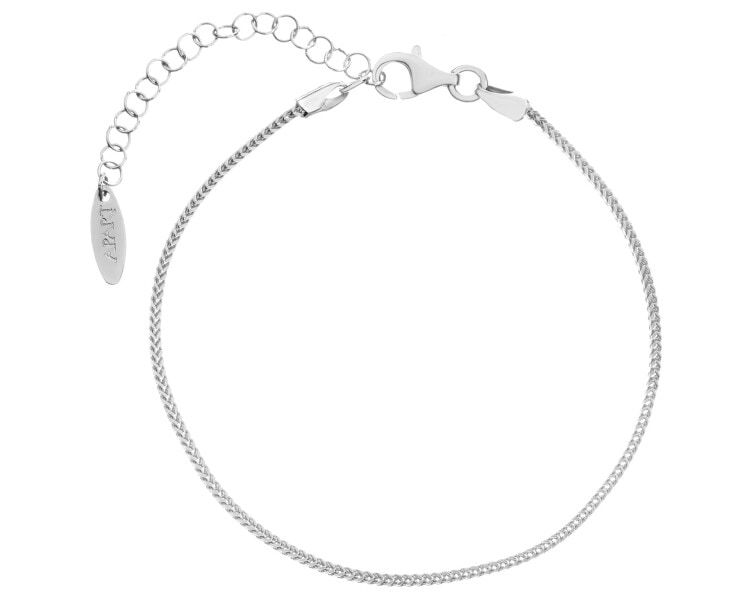 Rhodium Plated Silver Bracelet