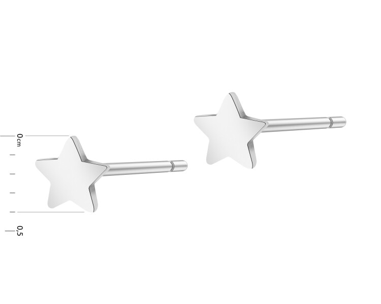 Rhodium Plated Silver Earrings