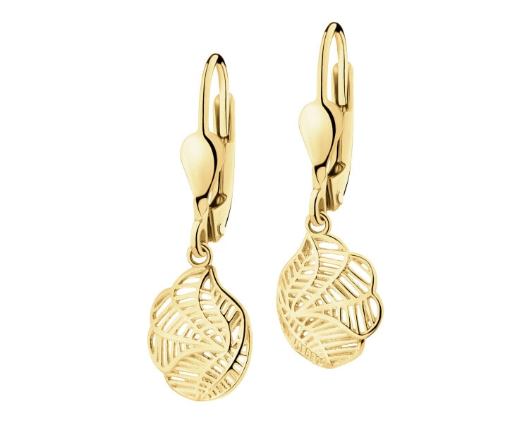 8 K Yellow Gold Dangling Earring