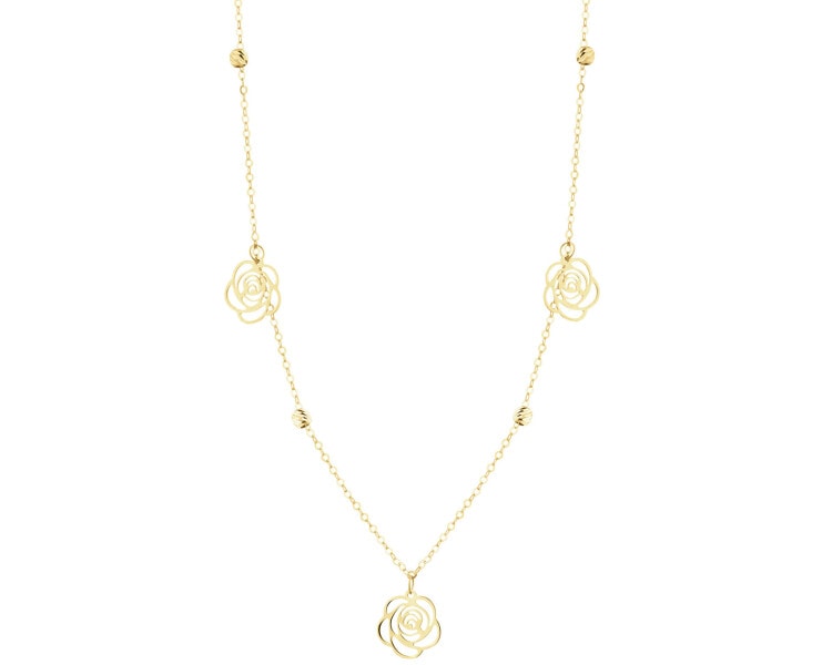 9 K Yellow Gold Necklace